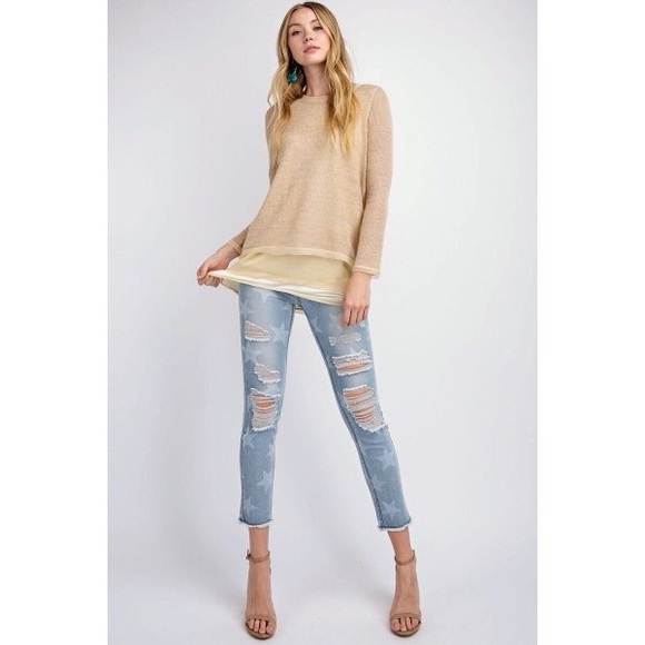 Ultra Soft Layered Tunic Sweater - Picture 2 of 6